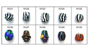 Diseño atractivo de cuentas de vidrio de Murano y Millefiori para la fabricación de joyas, cuentas de vidrio Millefiori de alta calidad para la fabricación de pulseras - Product Image 2