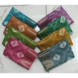 Sarees de Seda con Estampado Bandhani Tradicional al por Mayor, con Elegantes Bordes de Zari, Prendas Étnicas Festivas de Primera Calidad para Minoristas - Product Image 4