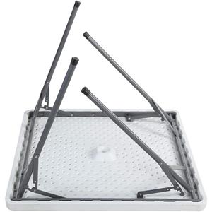 Tavolo Pieghevole Quadrato da Esterno in Polietilene Well Home 88x88x74cm - Product Image 5