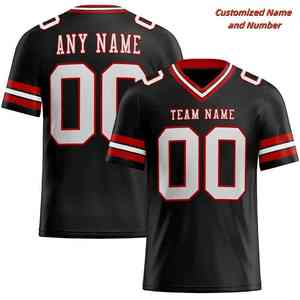 Camisetas personalizadas impresas en 3D para hombres, camisetas de fútbol de baloncesto, a rayas con cuello en V camisetas deportivas de bloque de Color, camisetas transpirables de talla grande - Product Image 4