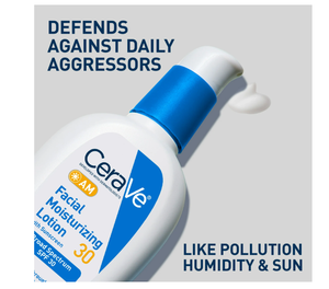 Loción Facial CeraVeeS AM con SPF 30, Protección Solar para Piel Normal a Grasa, 2 fl oz, Precio al por Mayor Ahora - Product Image 4