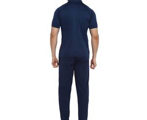 Men Sublimation Tracksuit Set Red Blue Polo Shirt And Pants Custom Team Sportswear Training Activewear - Product Image 3