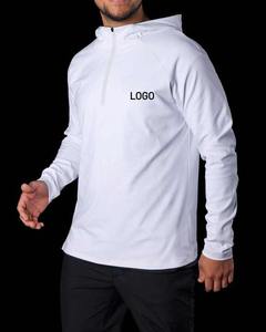 Sweat à capuche léger et respirant pour homme, en polaire, avec demi-zip, logo brodé, design décontracté, imprimé, best-seller - Product Image 5