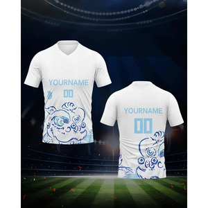 Maillots de football américains pour adultes de haute qualité, service de découpe automatisée, vêtements de football, couleur blanche - Product Image 6