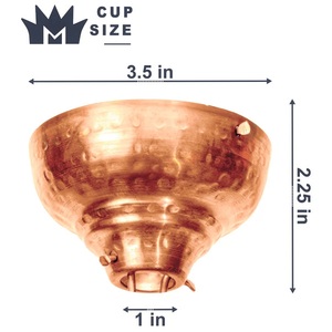 Elegante Cadena de lluvia de loto de cobre con Diseño de copa de pétalo para un flujo de agua suave, acento de decoración de jardín al aire libre duradero - Product Image 5