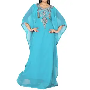 Neuzugang Kristallperlen-Luxus-Kaftan Abaya marokkanischer sehr fancy Kaftan Hochzeitskleid