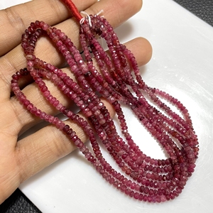 Perles en forme de rondelle à facettes multi-spinelle naturelle 2.75-3.25MM 16 pouces de long brin en gros pour la fabrication de bijoux - Product Image 2