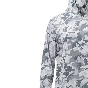 Chemise de pêche à manches longues à capuche camouflage pour homme UPF 50 Anti-UV Respirante Séchage rapide Vêtements de sport de plein air Vêtements de pêche - Product Image 3