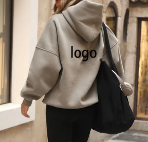 Sudadera con Capucha Unisex para Hombre, Talla Grande, Invierno, Servicio OEM, Logotipo Personalizado, 100% Algodón, Cintura Elástica, Informal, Ligera, Holgada - Product Image 5