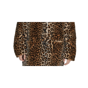 Cappotto in Finta Pelliccia di Visone Sierra da Donna Sanctuary, Taglia XS, Parka Marrone con Decorazioni Vintage, Bottoni, Opzioni Slim, Lungo o Corto, Imbottitura in Cotone - Product Image 5