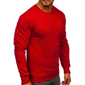 Sudadera de cuello redondo para hombre a la moda, estilo informal holgado con costuras duraderas para Otoño e Invierno - Product Image 1