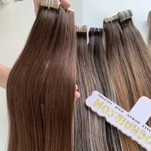 Extension de cheveux avec ruban adhésif naturel Service OEM toutes les couleurs Cheveux raides Fournisseur vietnamien de haute qualité
