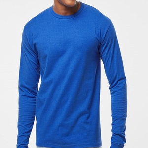 NEW Arrival T-shirt personnalisé pour homme Épaule tombante Manches longues Prix bas Durable Séchage rapide Coton Polyester Surtaille O Neck T shirt - Product Image 5