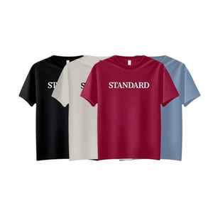 Camiseta de algodón de talla grande 100% para hombre de alta calidad, telas de alta calidad, contrataciones personalizadas, camisetas informales para hombre - Product Image 3