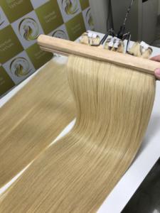 Perruques sans colle cheveux blonds 13*4 HD pour 20 pouces vietnamien Remy trame plate extensions de cheveux humains bruts meilleure qualité chaude - Product Image 2