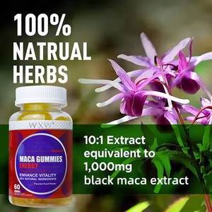 Gomitas de Equilibrio Hormonal Maca Plus de WXW, Suplemento Energético, Gomitas de Raíz de Maca, Gomitas de Raíz de Maca Silvestre y Orgánica - Product Image 4