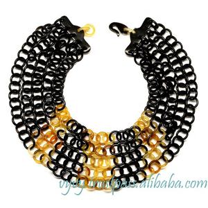 Collar de hilo de cuerno de búfalo Natural de Vietnam, cadenas de ajuste de garra, joyería especial para fiesta de compromiso, regalo de aniversario - Product Image 1