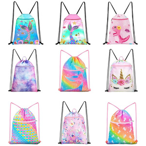 <b>Cartoon</b> Print Drawstring <b>Backpack</b> for Girls Polyester Lining Wholesale Hot Sale 2026 - Product Image 1