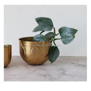 Pot à vin en laiton de collection antique décoration artisanale Jardinières en métal en laiton Meilleure décoration de sol Pots de conception intérieure et extérieure - Product Image 6