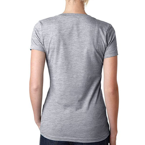 เสื้อยืดคอวีลึกผสมสามส่วนสำหรับผู้หญิง,เสื้อยืดคอวีลึกนุ่มสบายคอวีลึก - Product Image 2