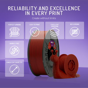 Filament PLA HD WINKLE 1,75 mm 1 kg pour imprimante 3D, tolérance élevée 0,05 mm, compatible lit chauffant 190-230°C, biodégradable, impression facile - Product Image 4