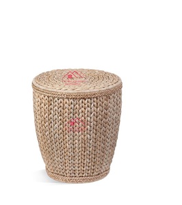 Tabourets et poufs décoratifs pour la maison et le jardin, table d'appoint, tabouret rond en rotin traditionnel, tabouret de comptoir - Product Image 1