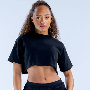 เสื้อยืดสำหรับผู้หญิงเสื้อยืดผ้าฝ้ายระบายอากาศได้ดีพิมพ์ลายโลโก้ได้ตามต้องการ - Product Image 1