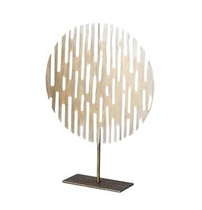Grande sculpture en métal de conception de luxe et de tendance avec fini plaqué or pour la décoration d'hôtel de bureau à domicile prix de gros. - Product Image 5