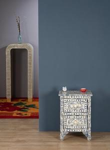 Handcrafted Bone Inlay <b>Drawer</b> Console Cabinet Decorative <b>Storage</b> Furniture for Living Spaces Available At Competitive Price - Product Image 3