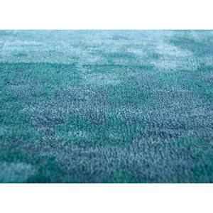 Alfombra Grande de Lana Anudada a Mano Aprezo Azul con Medallón 3D y Patrón Rectangular Abstracto para Sala de Estar - EPR-9006 - Product Image 3