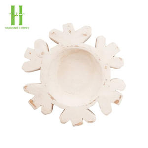 ชามแป้งไม้อะคาเซียธรรมชาติสำหรับตกแต่งบ้านโบราณและเป็นของขวัญตกแต่งคริสต์มาสผลิตในเวียดนาม - Product Image 2