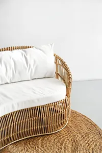 Sofá cama para sala de estar, sofá cama, sofá para habitación, decoración interior de resort para invitados directos, hecha en Vietnam - Product Image 5