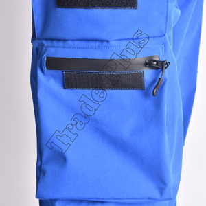 Pantalon de neige bleu pour homme 2026, imperméable et coupe-vent, avec doublure polaire, poches zippées et taille ajustable par cordon de serrage - Product Image 6