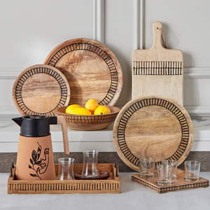 Bol de service à salade en bois plateau de saladier le plus vendu taille personnalisée fabriqué en inde en toute sécurité - Product Image 2