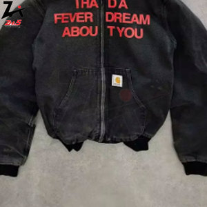 Abrigo con Capucha y Cremallera para Hombre, Estilo Gótico Haruku, Estampado, Grueso, Oversize, Manga Larga, Moda Invierno Y2K, Bordado 3D - Product Image 3