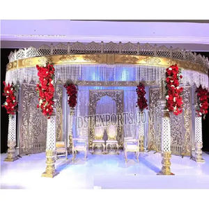 Diseño Encantador de Mandap para Bodas Indias, Hermoso Mandap para Bodas Asiáticas, Mandap Rajwada en EE. UU., Mandap para Bodas Maharani en Chicago - Product Image 1