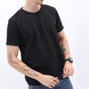 Camisetas de verano para hombre, camisetas de manga corta de algodón 100%, camisetas informales antiarrugas de alta calidad, Camiseta de cuello redondo para hombre - Product Image 1