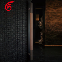 Poignée de porte moletée antidérapante haut de gamme en bronze antique, longue poignée de traction pour porte double entrée, accessoire de quincaillerie personnalisé pour projets