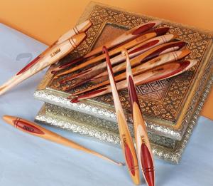 Wood Set of 11 Crochet Hooks 3.5 MM to 10 MM, Wooden Yarn Crochet Hooks Engraved with Sizes | Gift for Grandma (Crochets & Box - Product Image 3