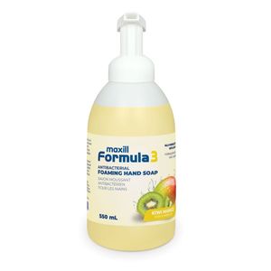 Savon liquide moussant pour les mains Formule 3, 550 ml, hydratant à la lanoline, parfum kiwi mangue, 18,6 oz, vente en gros - Product Image 1
