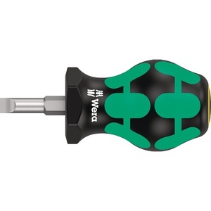 WERA 335 Stubby <b>Screwdriver</b> 5.5 mm Cutting Width 24.5 mm Blade Length 2-Component Handle Round Blade - Product Image 1