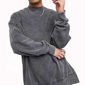 Men's Custom Hoodies for Winter High Quality Cotton Breathable Fabric <b>Thick</b> <b>Fleece</b> Drop Shoulder Plain Blank Design Hoodies - Product Image 1