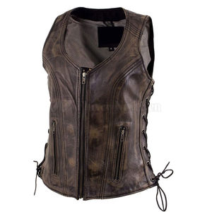 Men's Hunting Leather <b>Vest</b> Olive Green Four Pockets Waterproof Breathable Custom Logo Camping <b>Travel</b> Outdoor <b>Vest</b> - Product Image 1