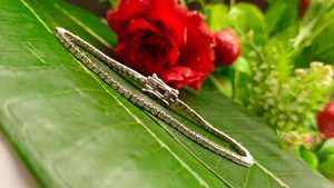 สร้อยข้อมือเพชรโมอิสทรงกลม8 tcw สำหรับผู้หญิงสร้อยข้อมือเทนนิสสำหรับเป็นของขวัญคริสต์มาส - Product Image 4