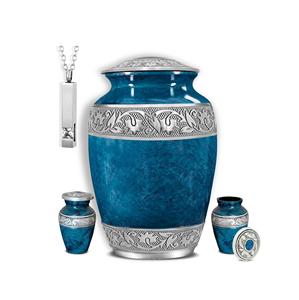 Urna de cremación de Metal blanco, diseño de árbol de la vida dorado, urna funeraria para adultos para cenizas, urna conmemorativa, tapa segura, recuerdo elegante, tributos - Product Image 2