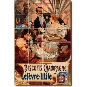 Alphonse Mucha Poster Art Tile Mural PT06565 48X72 (24) 12x12 Peintures murales - Product Image 1