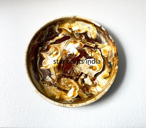 ชามเรซินผสมก้อนเมฆกาวาสุดสร้างสรรค์สำหรับอาหารชามสลัดเครื่องครัวที่บ้านจานเสิร์ฟพาสต้าซุปข้าวชามถั่ว - Product Image 3