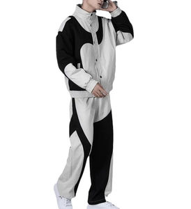 Survêtements de jogging pour hommes en molleton de coton tissé de haute qualité, style vintage, à fermeture éclair, séchage rapide, personnalisables - Product Image 5