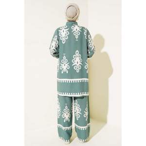 Conjunto 2 Piezas Viscosa Estampado Étnico Verde Almendra - Product Image 2