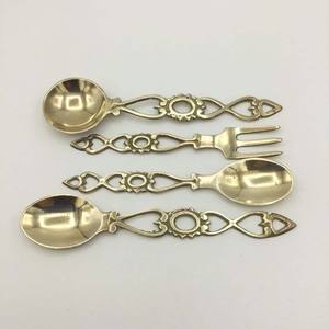 Argenterie Ensemble de couverts martelés Acier inoxydable Argent poli Poignée faite main Design Couverts Argenterie Ensemble de couverts - Product Image 4